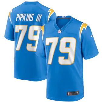 mens nike trey pipkins iii powder blue los angeles chargers